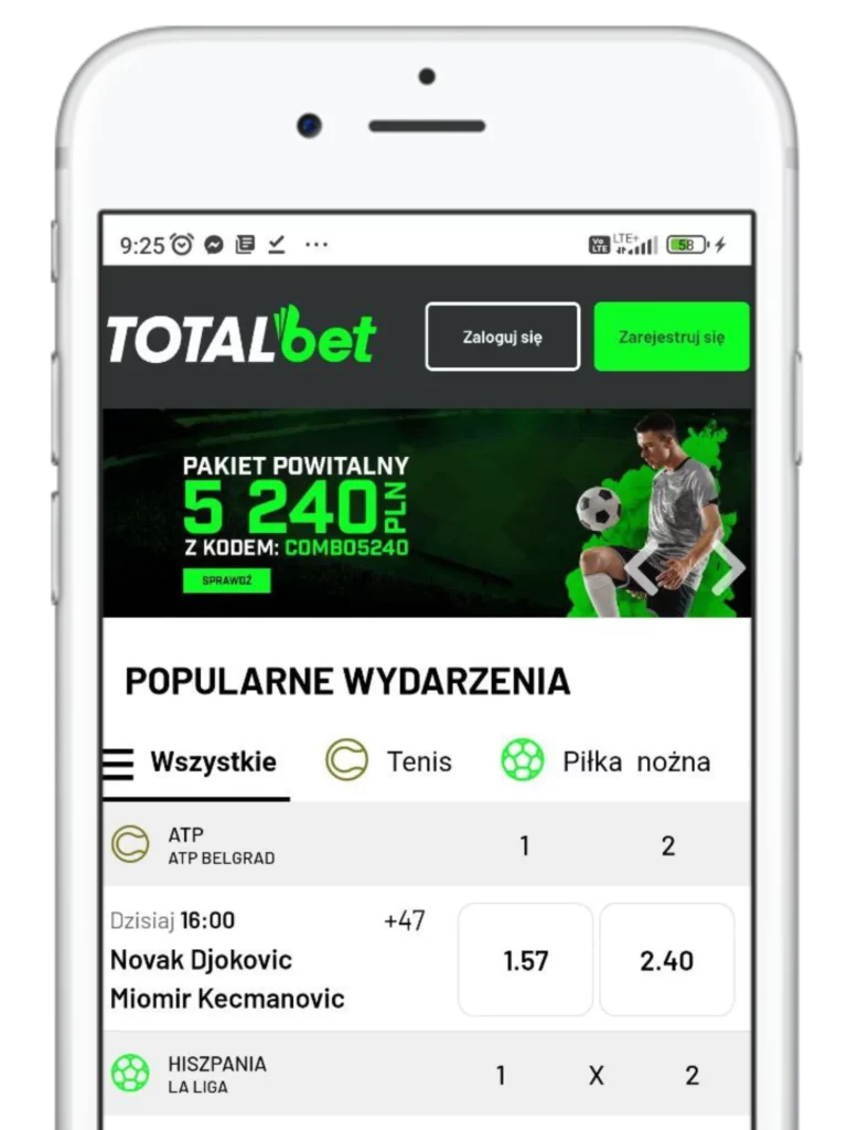 Totalbet Aplikacja Pobierz na Android & iOS