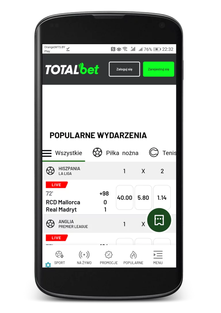 Jak zainstalować apkę totalbet na Android krok 5 - aplikacja mobilna w twoim telefonie