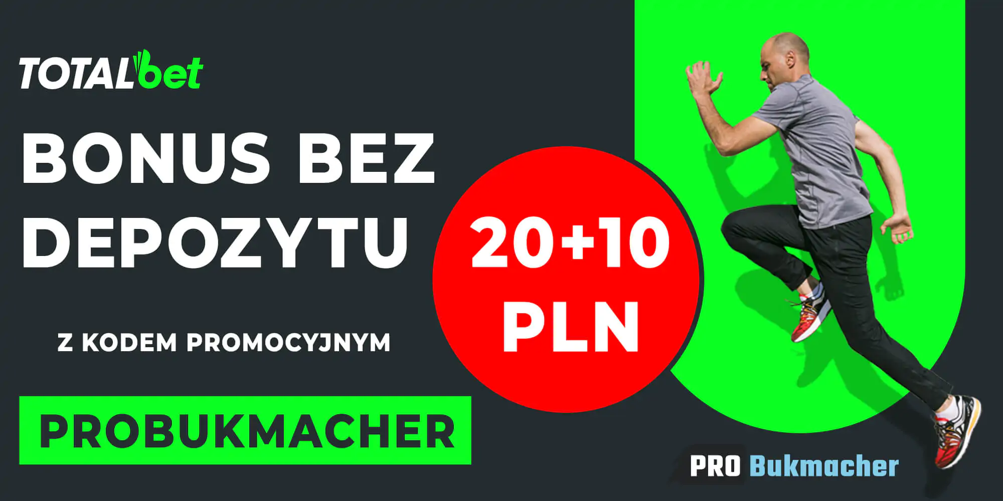 Kod Promocijny Probukmacher daje Bonus bez depozytu 20+10 PLN w Fortunie