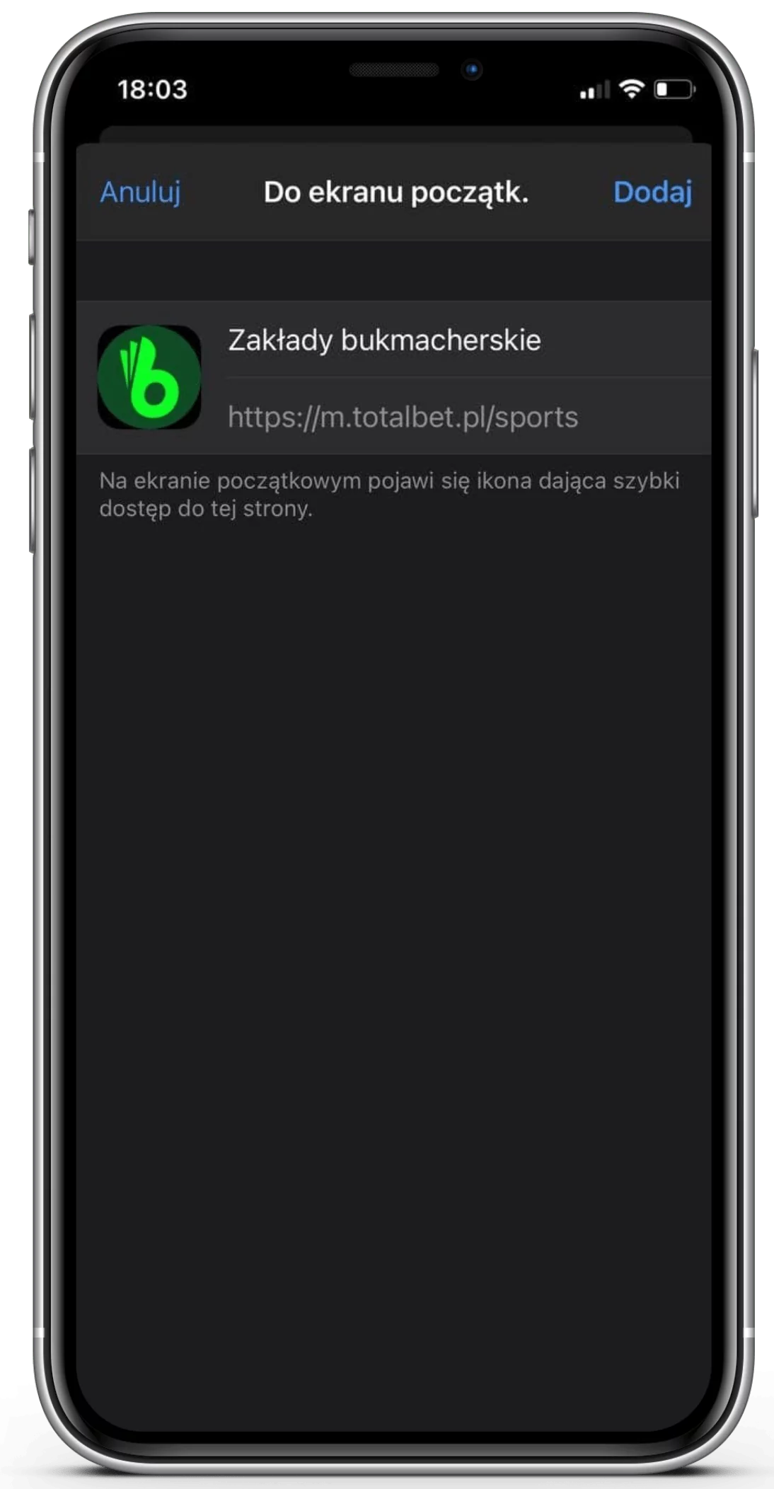 Jak pobrać aplikację mobilną Totalbet na IOS