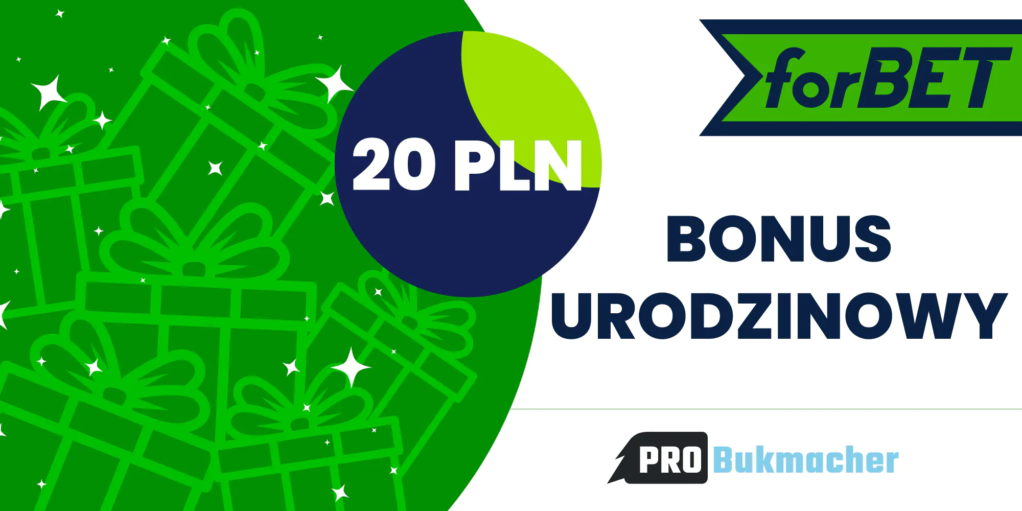 Bonus bukmacherski urodzinowy 20 PLN w Forbet