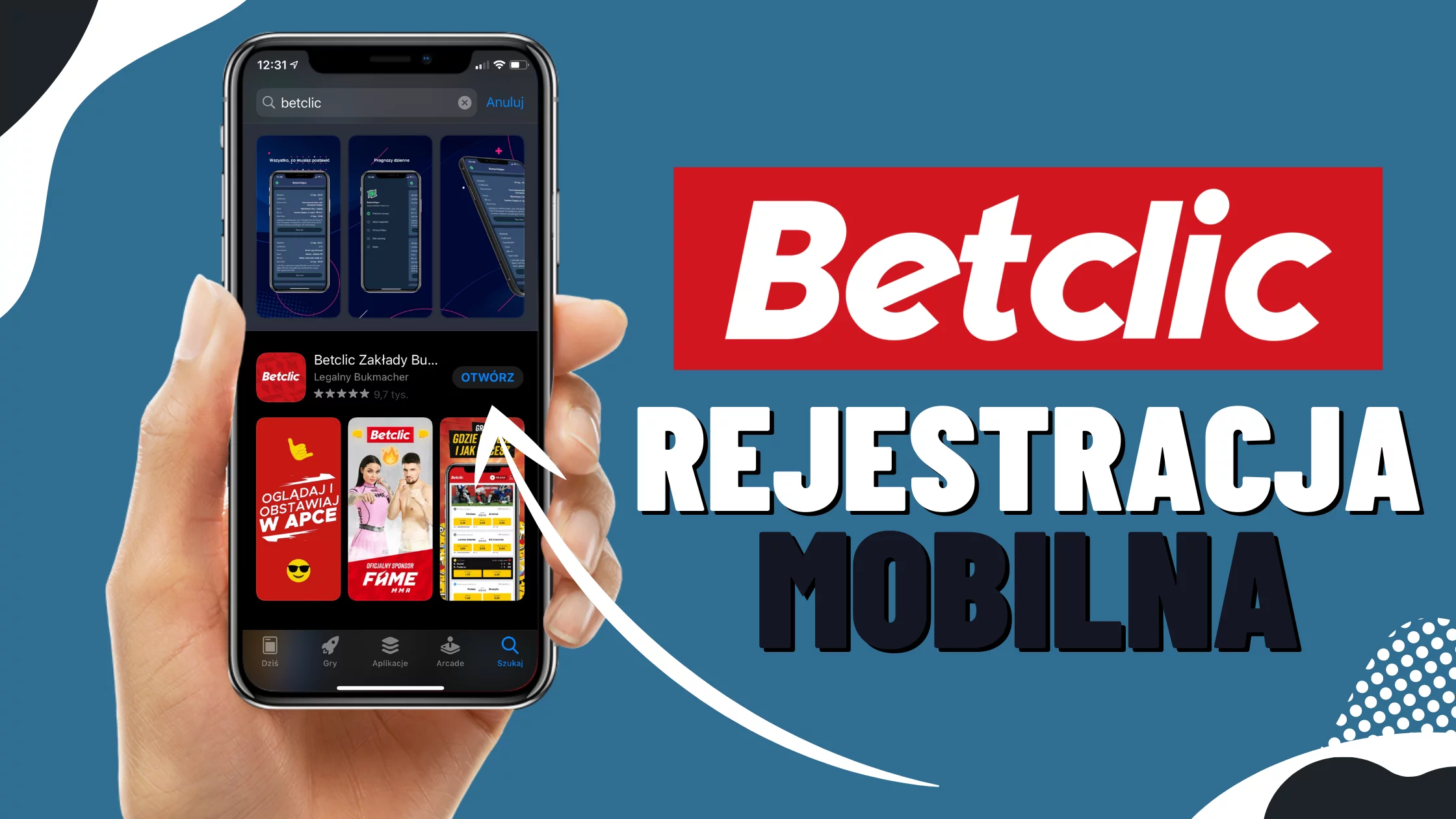 Betclic rejestracja mobilna – krok pierwszy