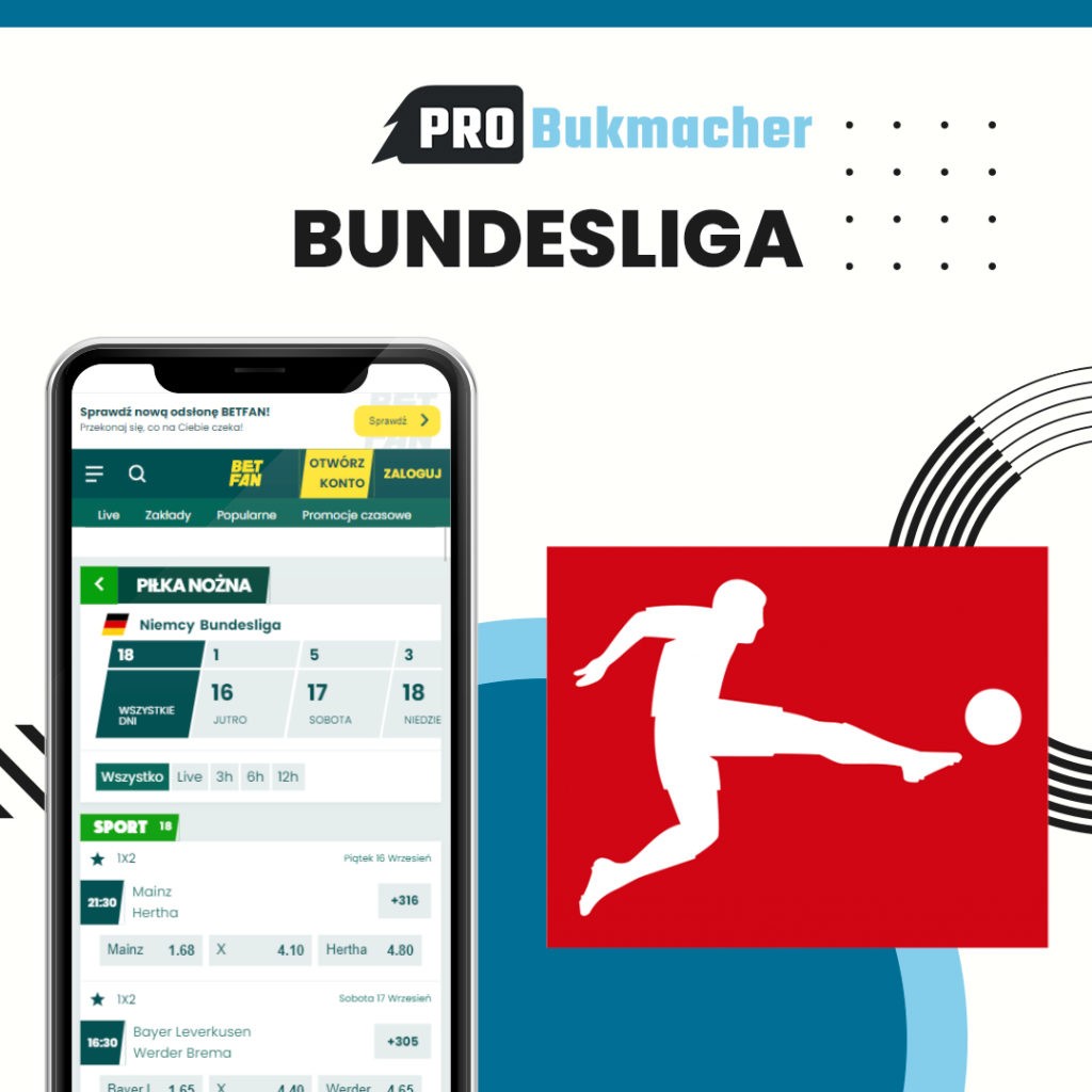 Zakłady bukmacherskie na Bundesliga - Probukmacher