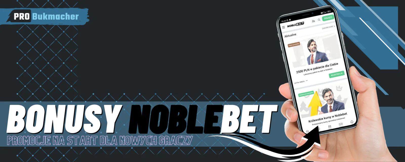 Bonusy dla nowych graczy u legalnego bukmachera Noblebet - sprawdź co przygotował bukmacher na start