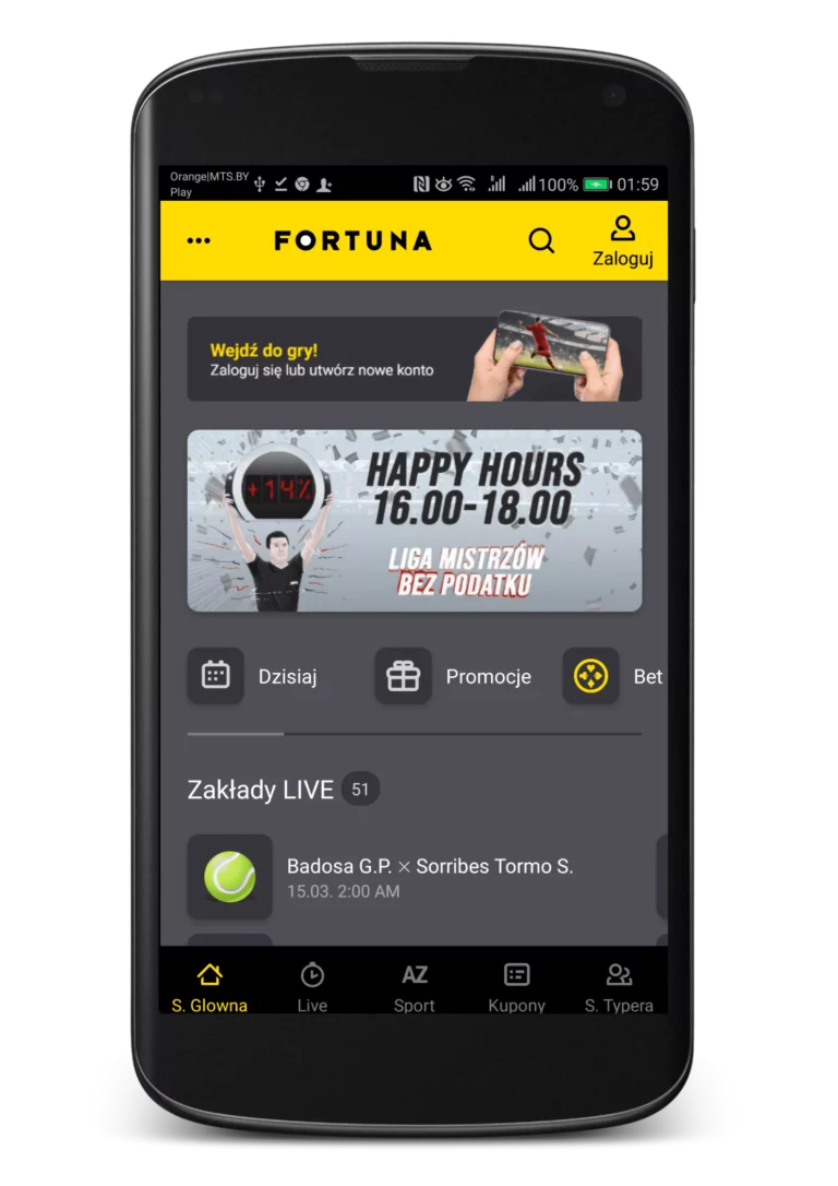Jak zainstalowac apkę Fortuna na Android krok 9 - aplikacja fortuna w twoim smartfonie