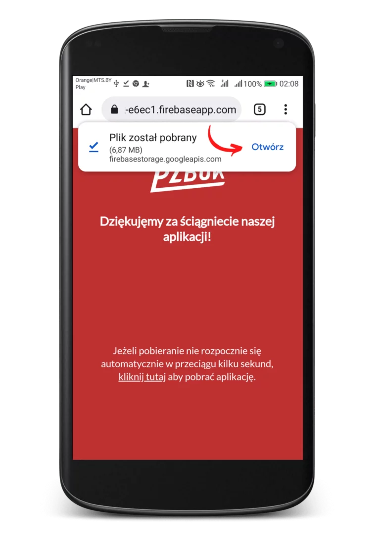 Jak zainstalować apkę PZBuk na Android krok 5 - pobierz apkę
