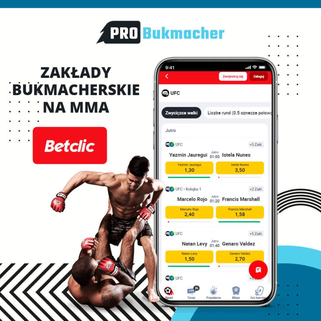 betclic - zakłady bukmacherskie MMA